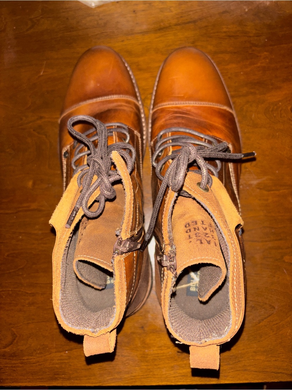 Men's Brown Leather Chukka Lace-Up Boots - Picture 2 of 8